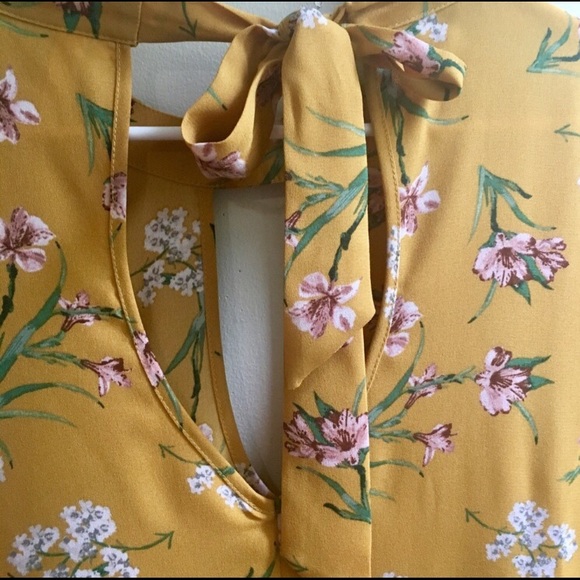 Fall Mustard Dress - Picture 2 of 3